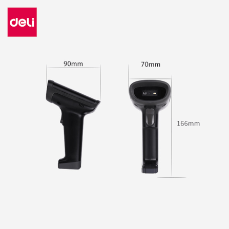 เครื่องสแกนบาร์โค้ดและคิวอาร์โค้ด DELI ES226W-01 2D สีดำ_7